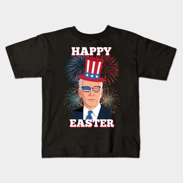 Funny Happy Easter Confused Joe Biden 4th Of July men women Kids T-Shirt by HBart